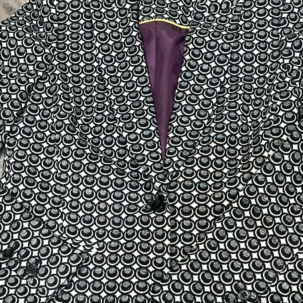 Women’s Boden Size US 4 Made in Turkey Wool Blend Single Button Blazer Coat - Picture 4 of 9